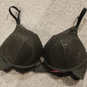 Lace Dark Olive Green Bra